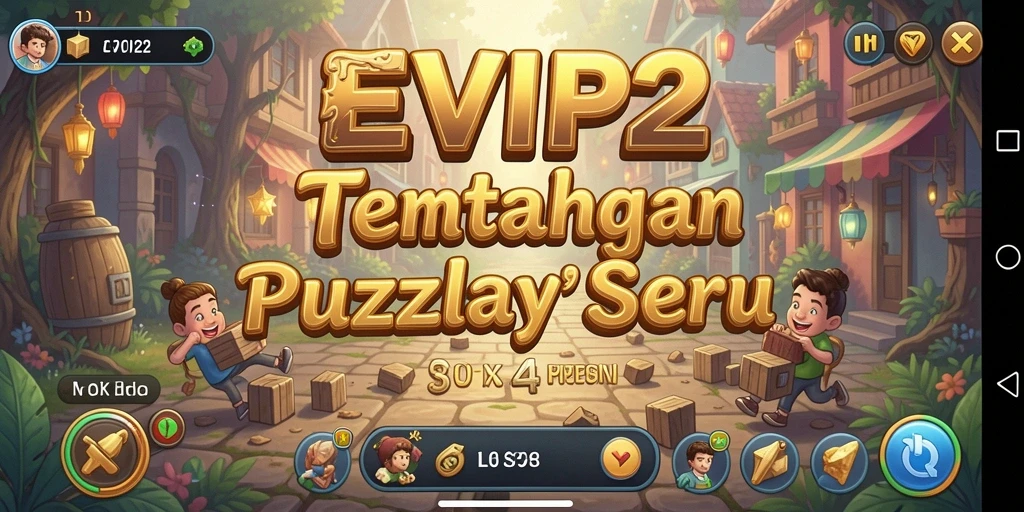 Tampilan gameplay menantang dari EVIP2 yang penuh warna dan menarik.