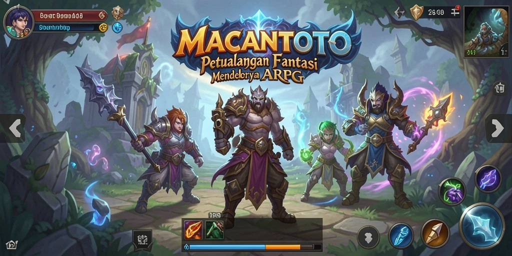Tampilan menarik gameplay ARPG di MACANTOTO.