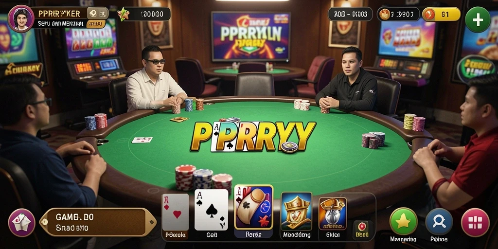 Tangkapan layar PPRRYY menampilkan aksi gameplay Poker yang mendebarkan.