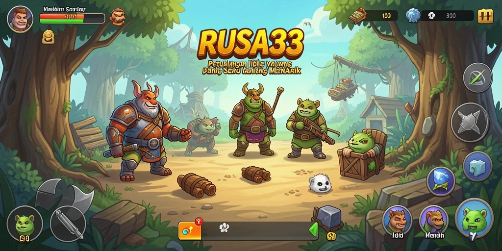 Tampilan gameplay RUSA33 yang menarik dan penuh dengan aksi Idle.