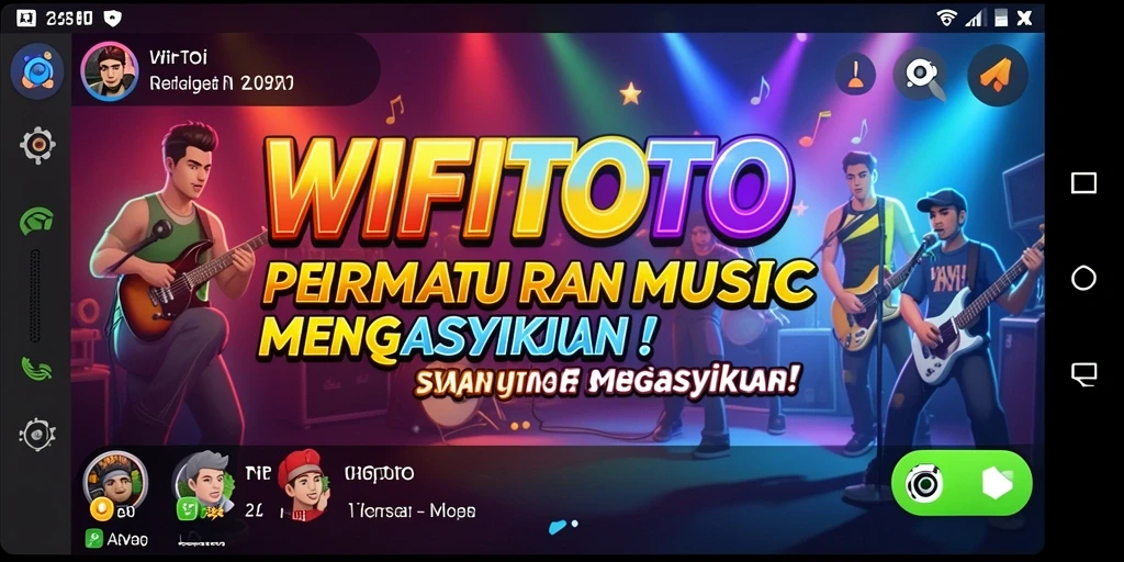 Screenshot utama WIFITOTO menunjukkan gameplay seru dalam bermain musik.