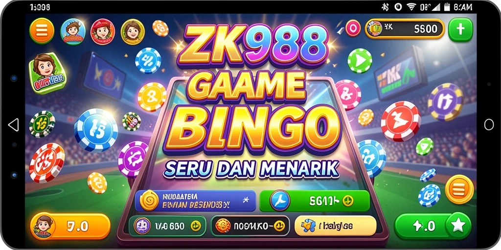 Tampilan gameplay ZK988 yang menarik dalam permainan Bingo.
